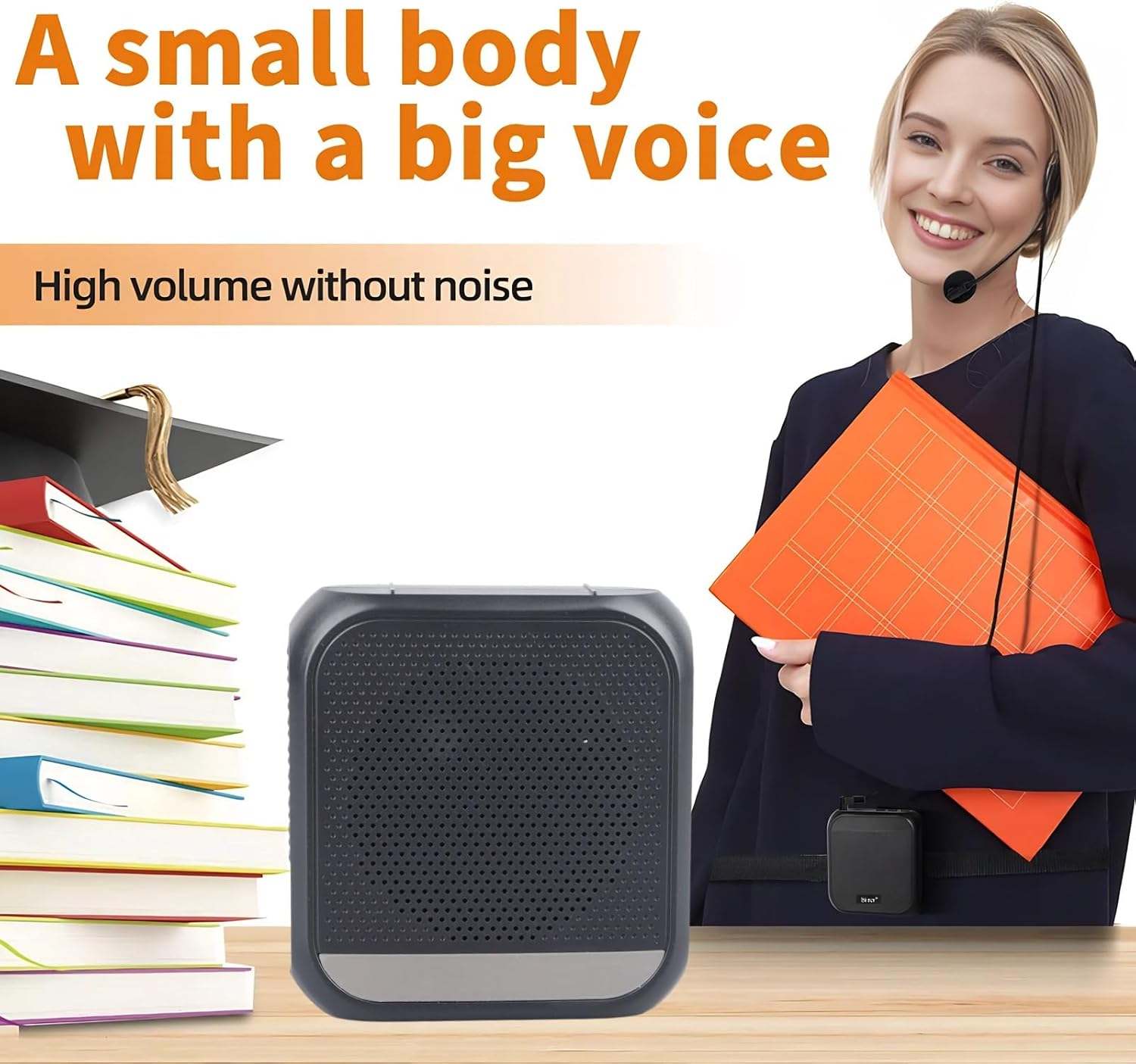 Bluetooth Voice Amplifier for Teachers with Headset Microphone Voice Amplifier for Teachers for Teachers with Headset Microphone & Referee Gear image number 5