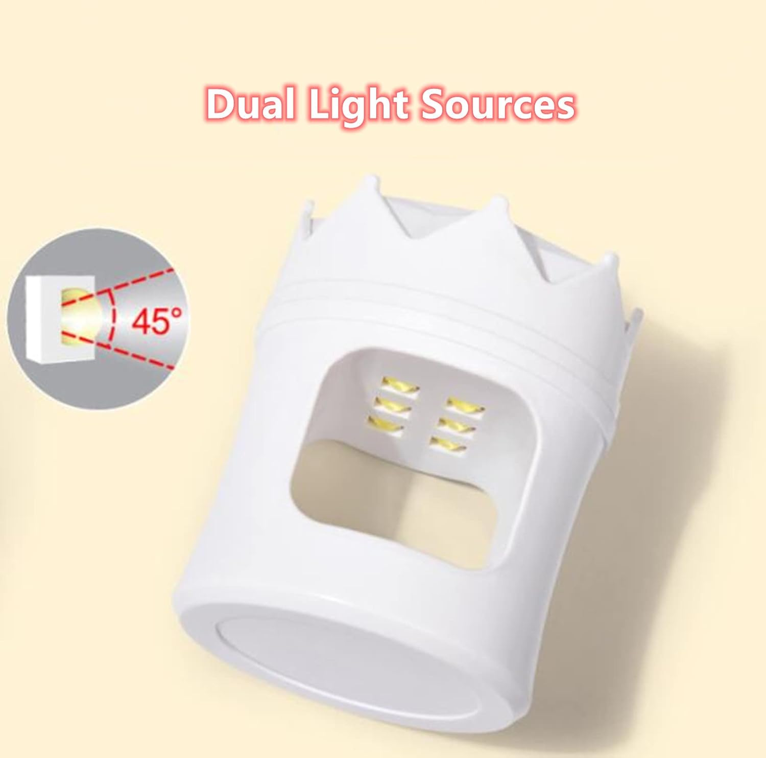 Onecen Mini Nail Lamp Gel U V Light Portable Nails Lamp Nail Dryer Nail Art with Recharge Type C for Salon Home DIY Manicure 6 Leds Flashlight /1814 image number 2