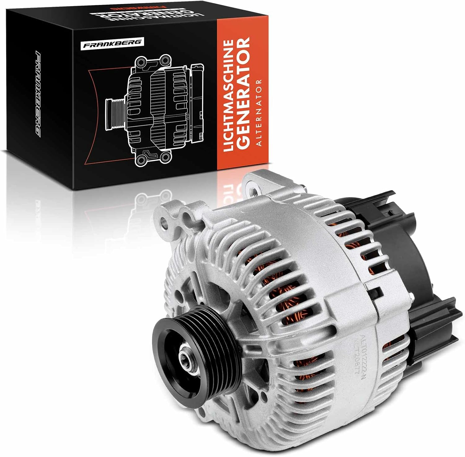 Frankberg Alternator Generator 180A Compatible with A6 2.7L 3.0L 2004-2008 A6 Allroad 2.7L 3.0L 2006-2008 A6 Avant 2.7L 3.0L 2004-2008 A8 Q7 T.O.U.A.R.E.Reg Place# 059903015R image number 2