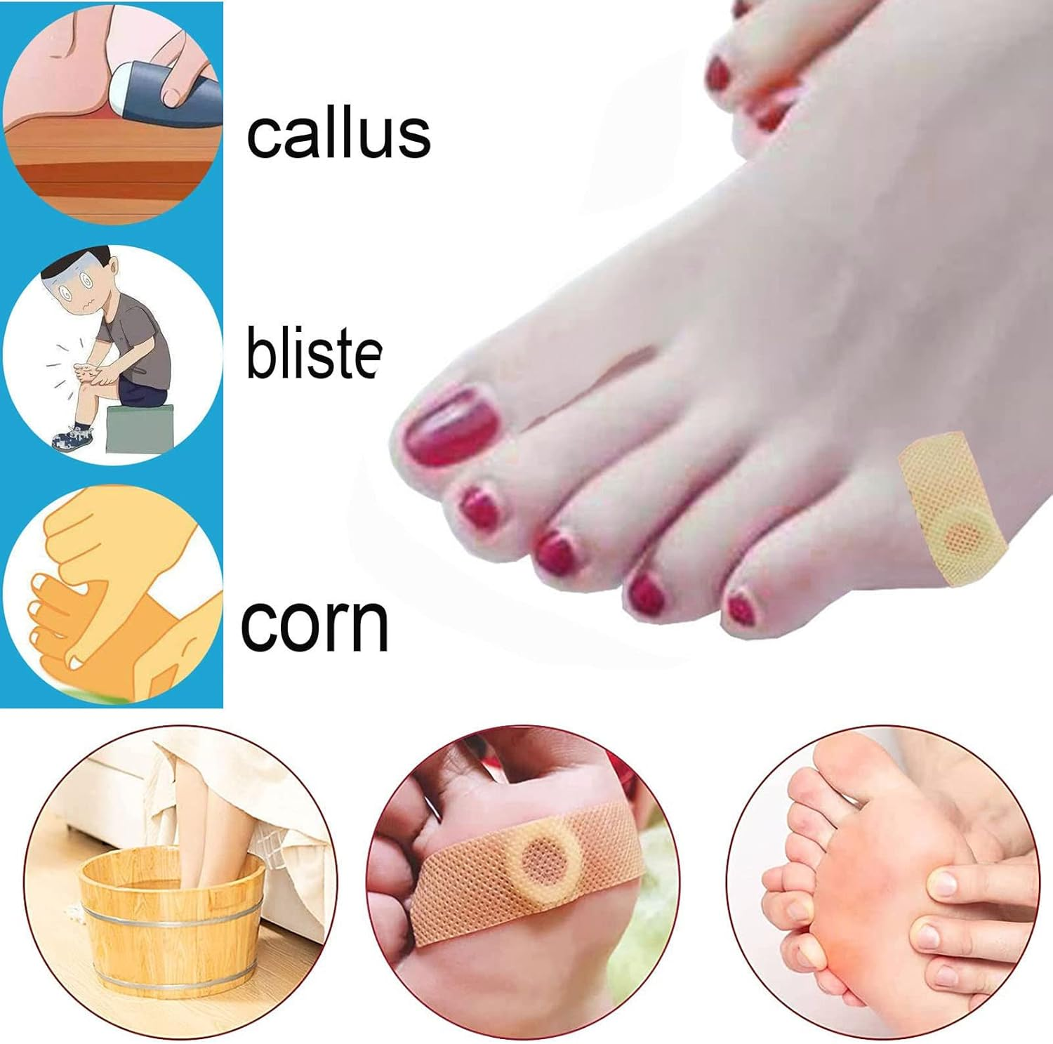 30 Pieces Corn Removers for Feet, Corn Removers for Toe, Foot Corn-Toe Corn-Callus Removal, Corn Remover Feet, Foot Corn Removers, Toes Corn Removal image number 2