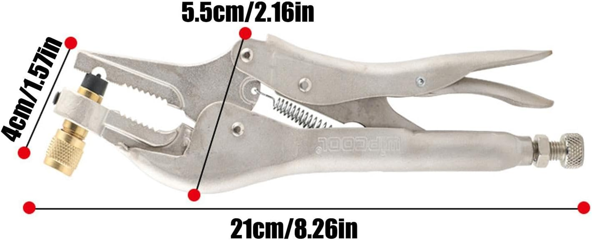 Refrigerant Recovery Tool, Refrigeration Tube Locking Plier, Air Conditioner Welding Tool, Locking Pliers for Refrigeration, Pinch-Off Lock Tool, HVAC Repair Tools, Refrigerant Pliers, image number 1