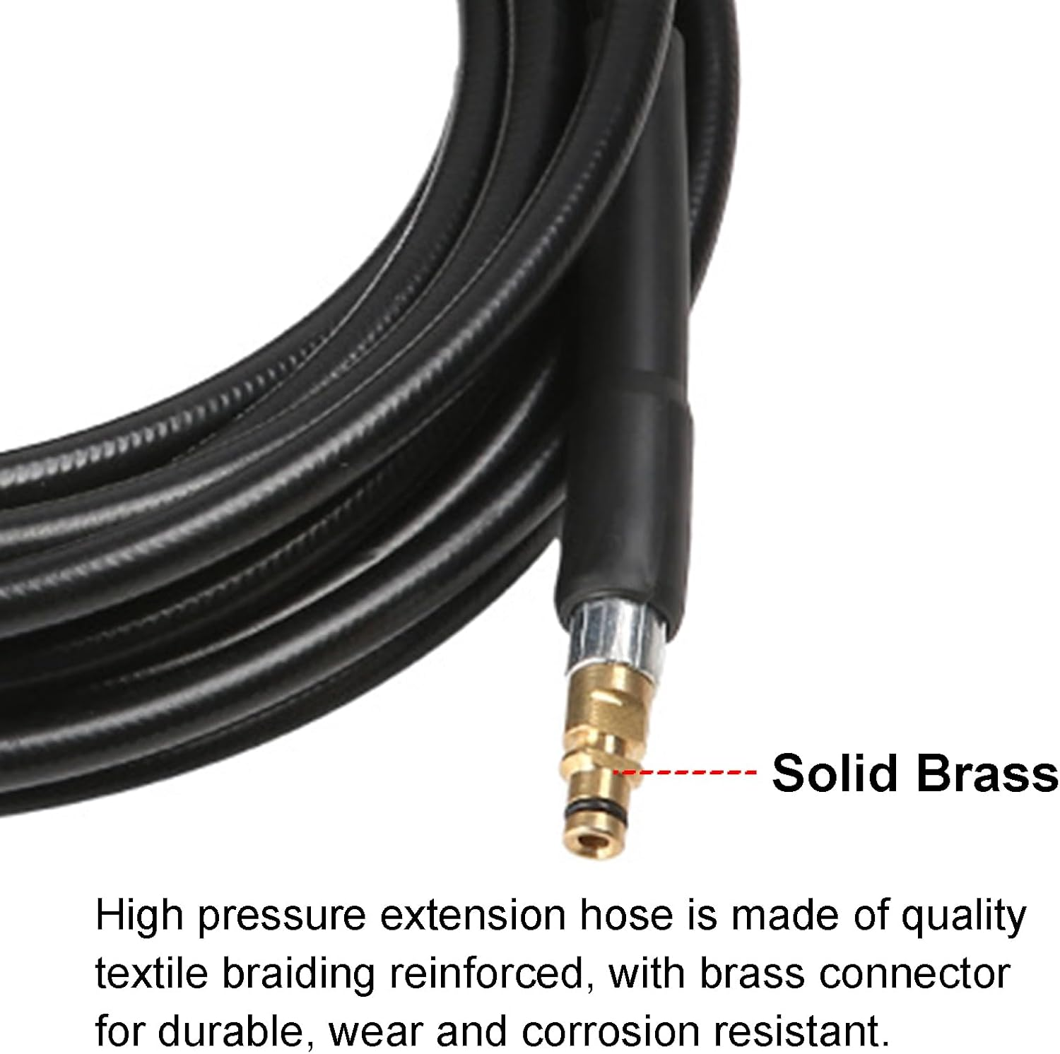 Acbbmns 20M(65.6Ft) High Pressure Extension Hose Pipe Compatible for Karcher K Series K2 K3 K4 K5 K7 High Pressure Washer Replacement Hose image number 6