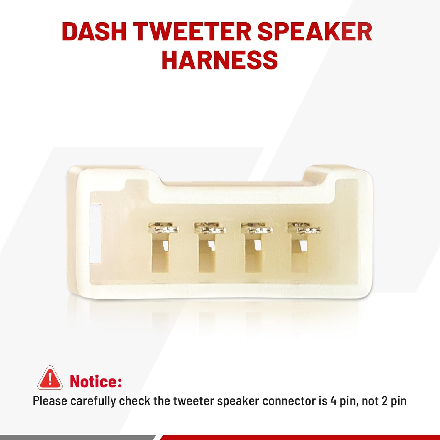 REDWOLF for Toyota Corolla,Highlander,4Runner Camry Car Front Door Pro Tweeter Audio Speaker Wiring Harness Adapter Connector 2PCS image number 5