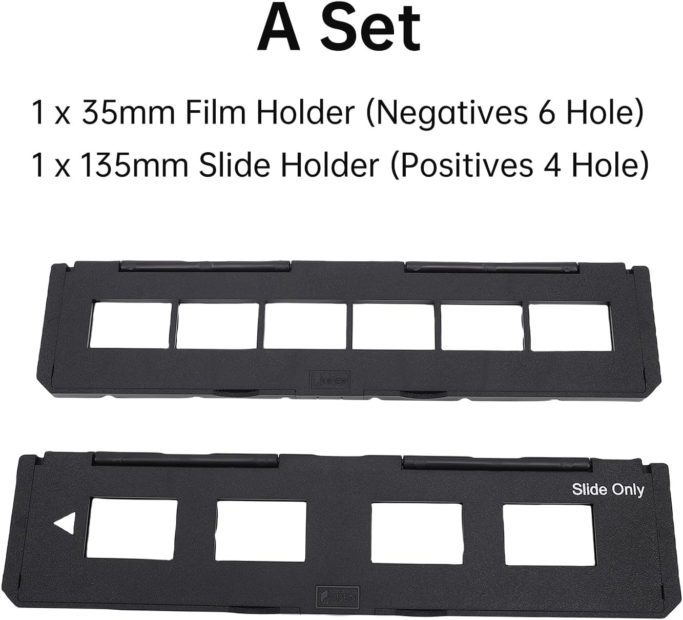 XUMIUZIY 135Mm Slide Holder(4-Hole) and 35Mm Long Tray Negative Film Holder (6-Hole), for 7200/7200U Film Scanners, for Easy Loading and Optimal Scanning Results