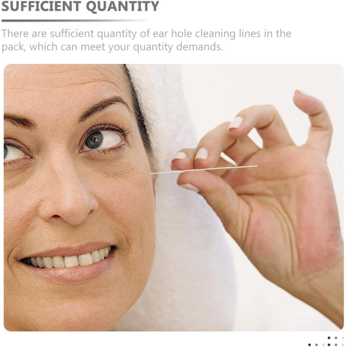 Cabilock 350Pcs Disposable Ear Piercing Hole Cleaner Floss Lines Set with 70 Reinforced Green Tubes, Pierced Ear Care Tool for Earwax Removal and Piercing Aftercare image number 6