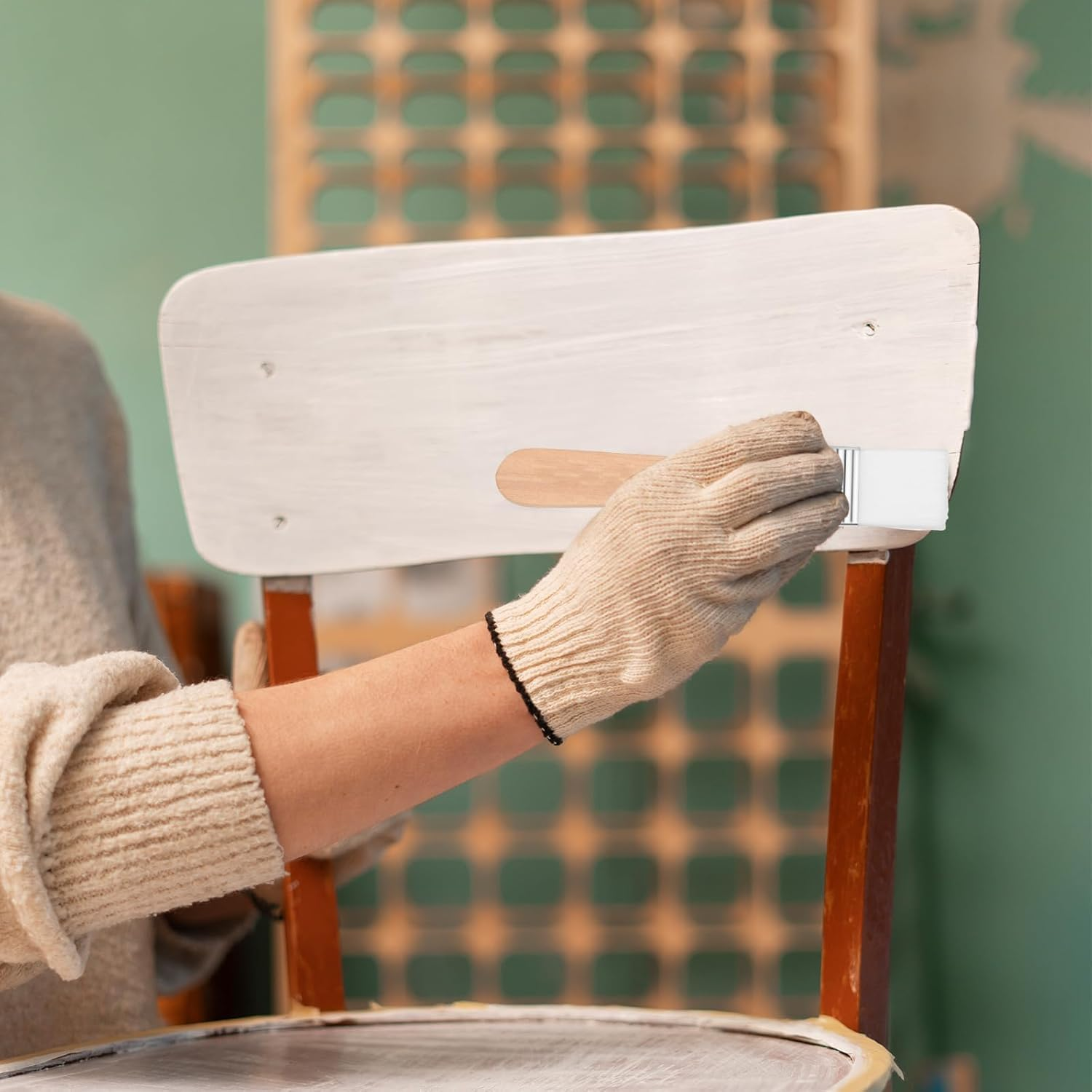 Paint Brushes for Acrylic, Assorted Size Paint Brushes Blending Brush with Wooden Handle Artist Brushes for Acrylic Watercolor Oil Painting Face Body Art 7 PCS image number 2