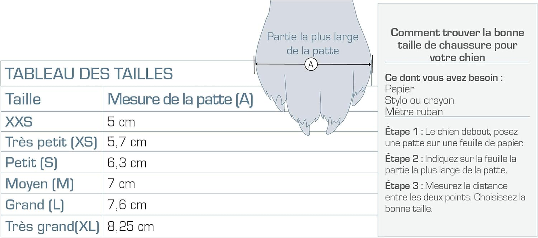 Kurgo Blaze Cross Dog Shoes - All Season Paw Protection - Waterproof, Reflective, Non-Slip - Includes 2 Shoes - Grey - S image number 2