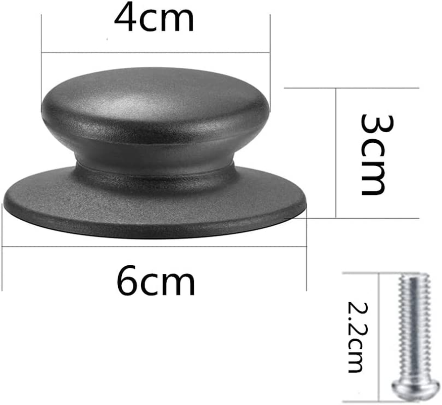 Naisfei Universal Pot Lid Cover Knob Handle, 6 Pcs Pot Lid Knobs,Universal Kitchen Cookware Lid Replacement Holding Handle Knobs Used for Casserole Kettle Cover Glass Saucepan Lid Pot image number 4