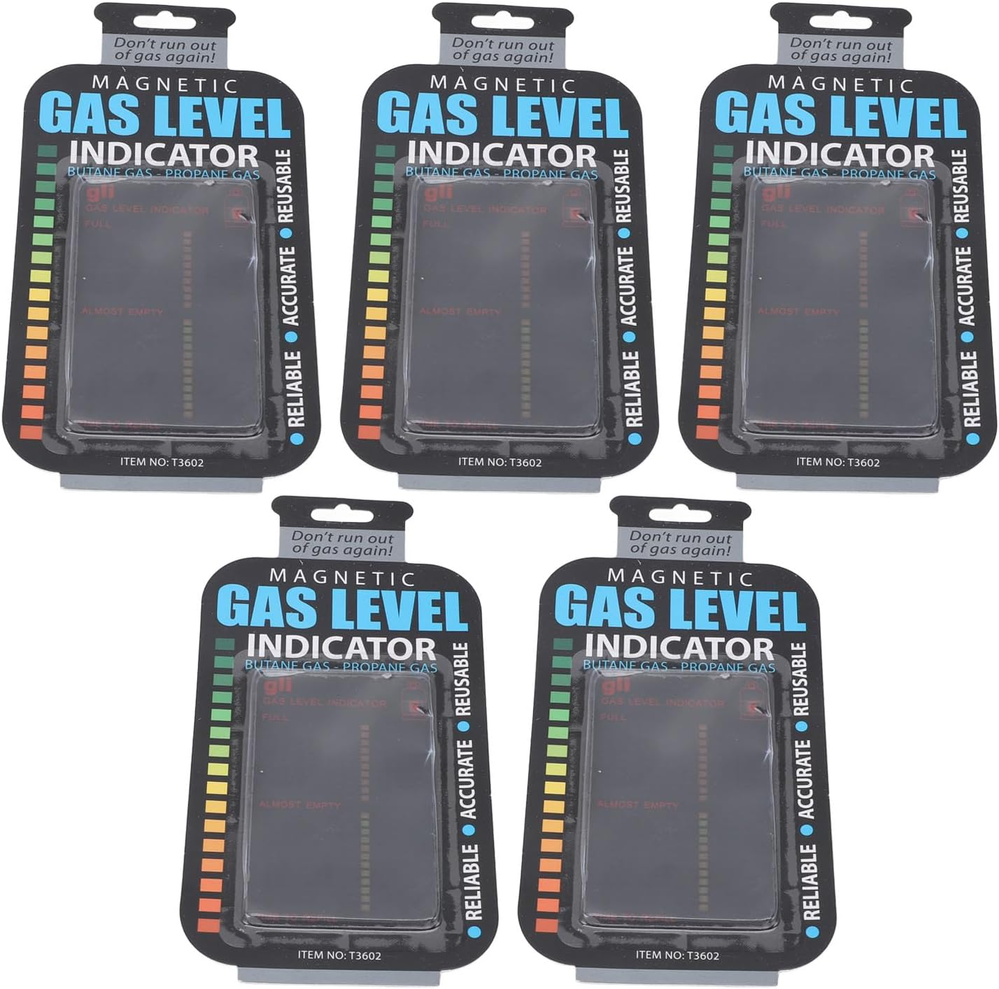 Marhynchus Magnetic Gas Level Indicator Indicator of Laptop to Camp, 5 Pieces for Travel Camping image number 3