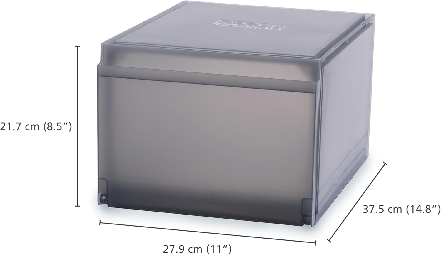 Joseph Joseph Shoecase Premium Shoe Storage Box with Slide-Out Shoe Tray, Dustproof, with Drop-Down Door, Ventilated Design for Airflow, Easy to Assemble, 2 Pack image number 6