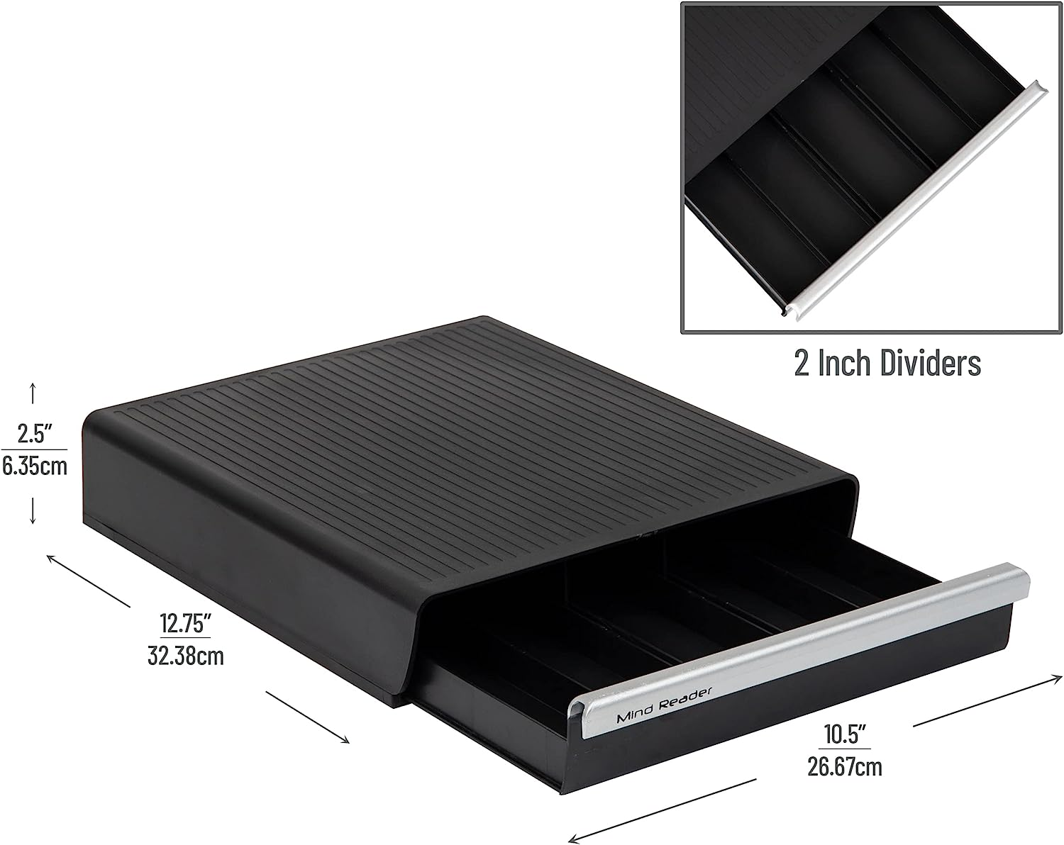 Mind Reader "Coupe" 30 Capacity Coffee Pod Drawer, Black