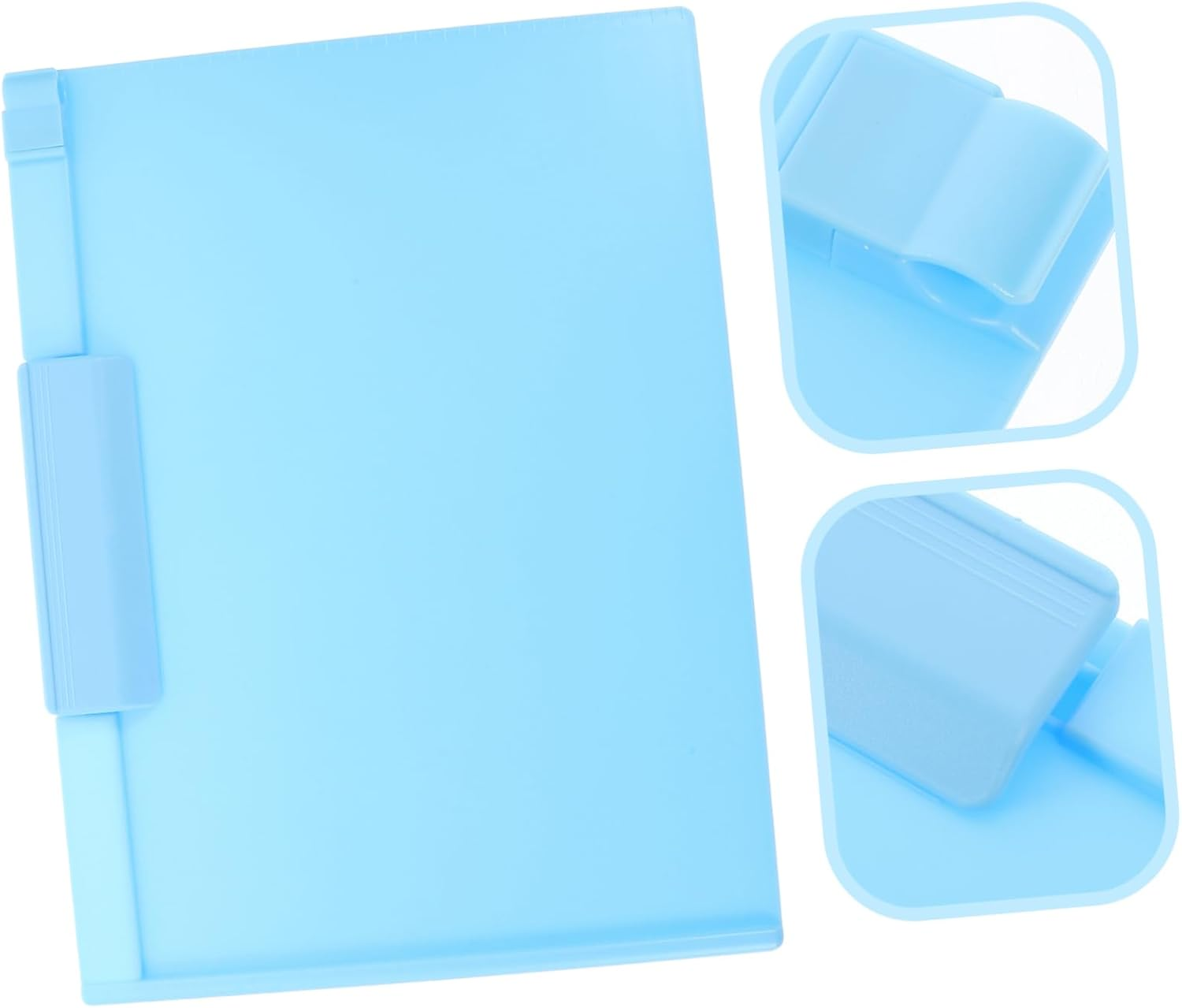 Ciieeo Multi-Function Clipboard Writing Board Portable Document Clip for Office Classroom Use Stylish Storage Design for Easy Organization of Important Files - Sky-Blue image number 5