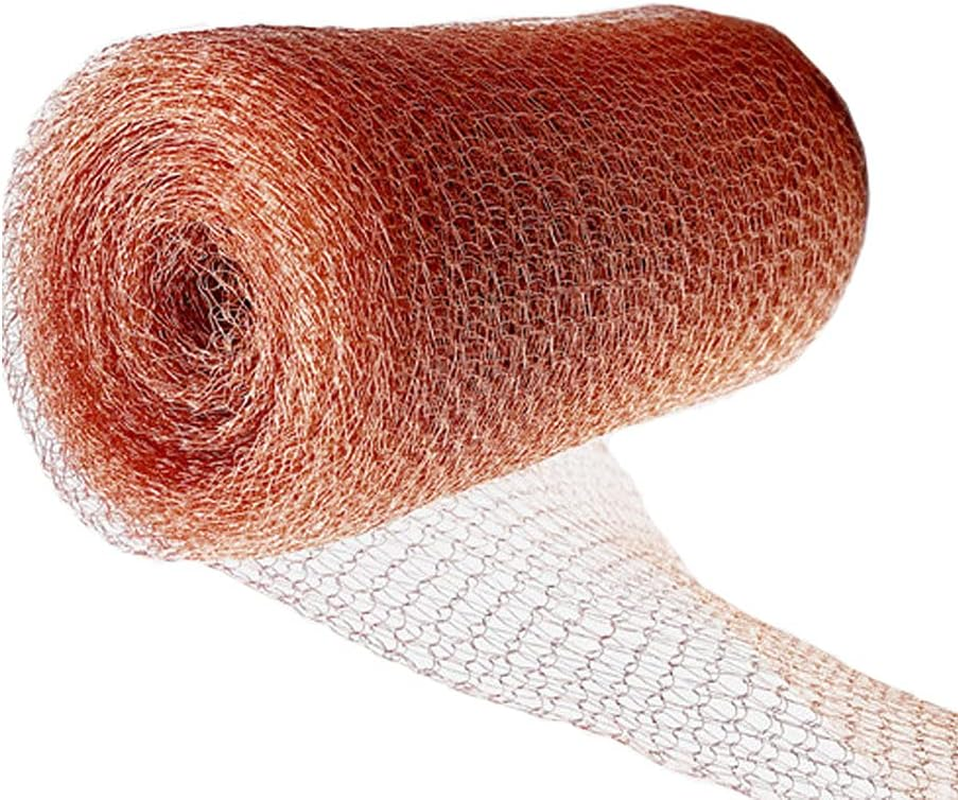 DARENYI Copper Mesh 6M/20Ft Rodent Deterrent for Rat Proofing, Pure Copper Mesh Roll, Slug Repellent in Garden & Outdoors