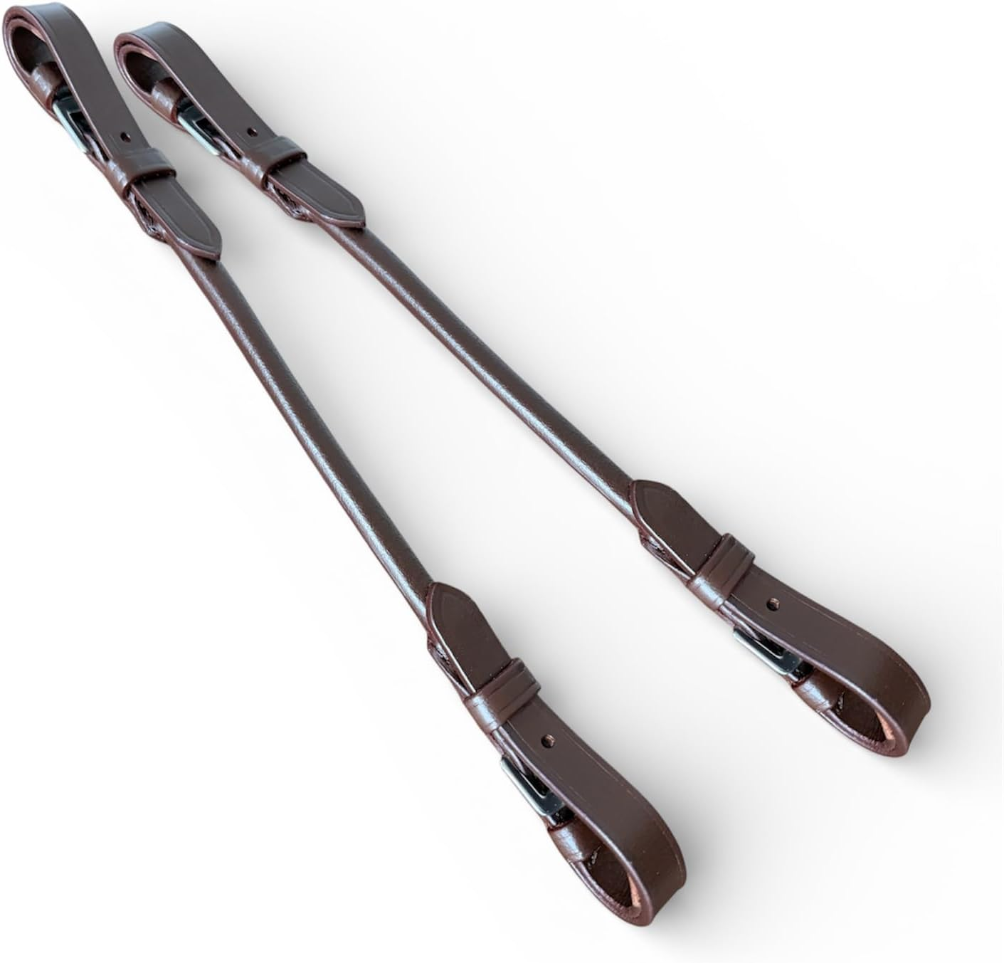 Rolled Leather English Grab Strap - Black image number 2