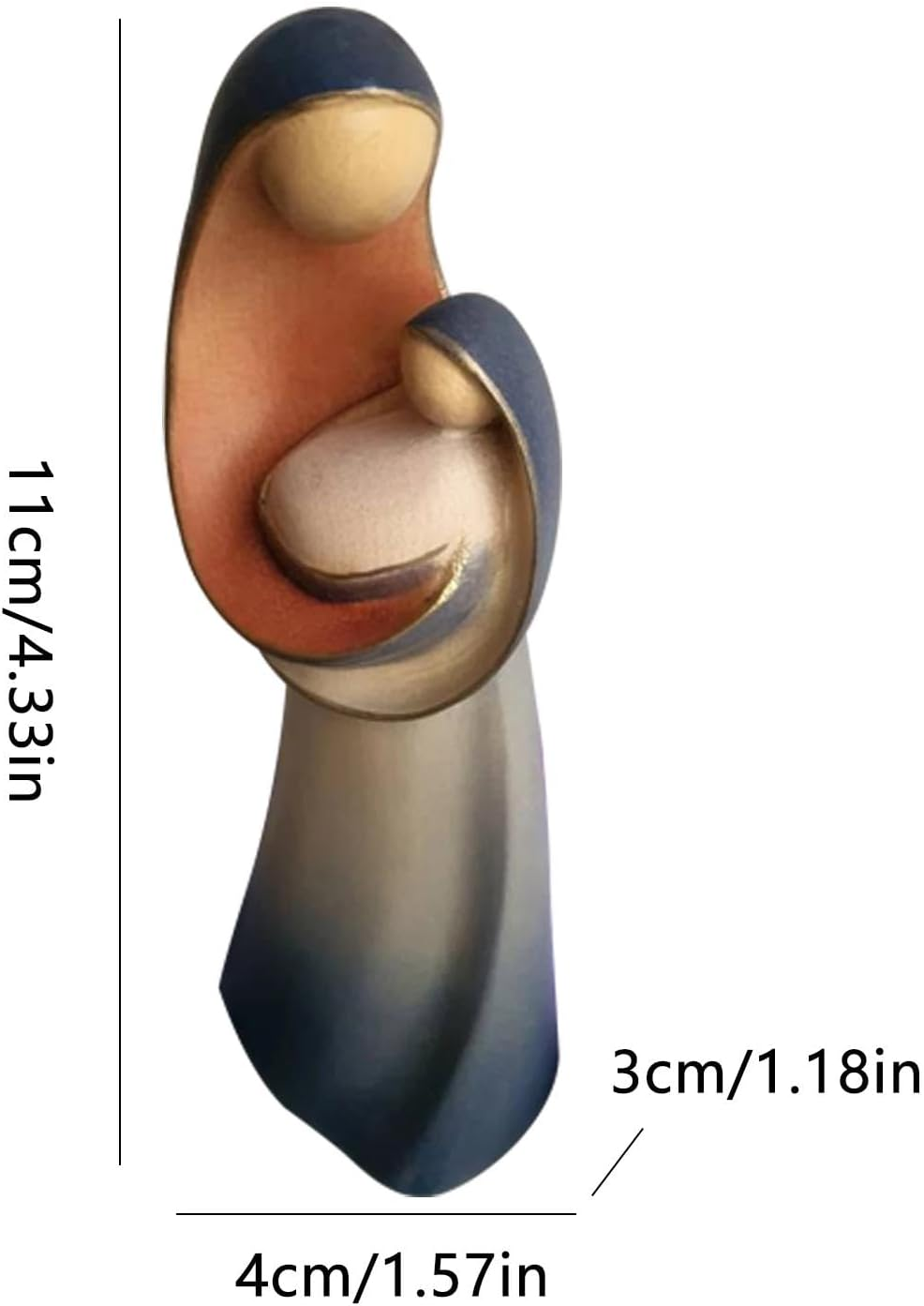 Nativity Scene Figures - Decorative Nativity Sculptures, Christmas Decorations | Home Decorative Resin Nativity Scene Figures - Wood Carving Holy Family Nativity Scene for Living Room image number 4