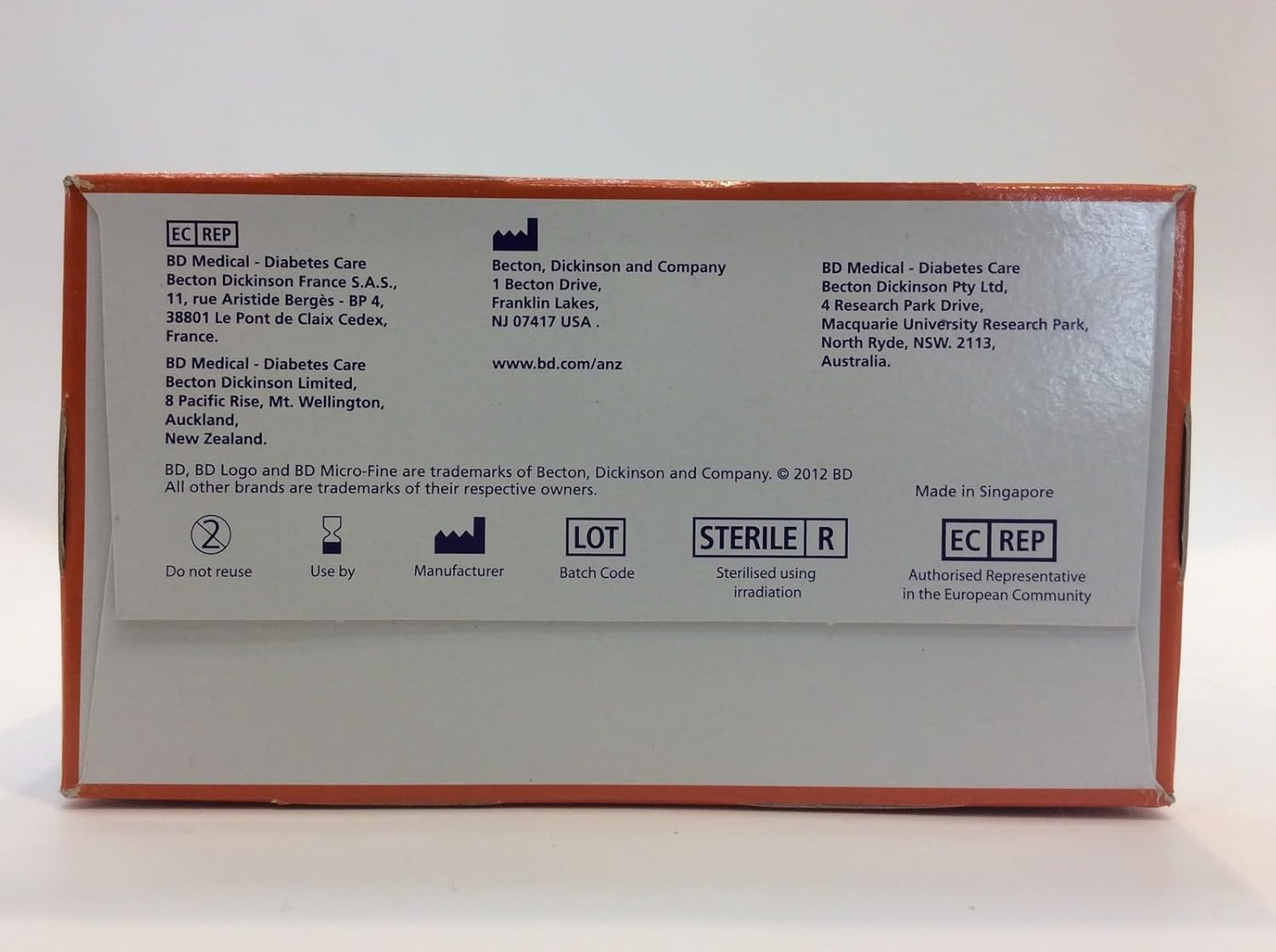 Becon Dickinson 31 Guage Micro-Fine Pen Insulin Needle 100-Pieces, 0.25 Mm X 8 Mm Size image number 4