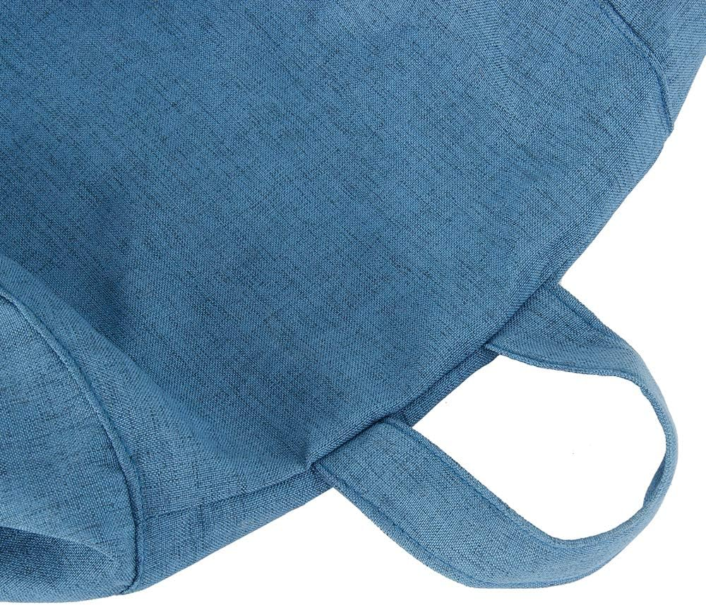 Bean Bag Chair Cover,Adults Large High Back Bean Bag Sofa Cover Recliner Gaming Storage Bag for Indoor Outdoor Beanbag Chair,No Filling (M, Blue) image number 4