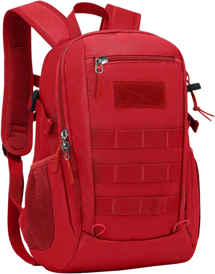 Arcenciel 10L/20L Mini X-Small Tactical Backpack MOLLE Daypack Gear Pack Camping Bag with Patch