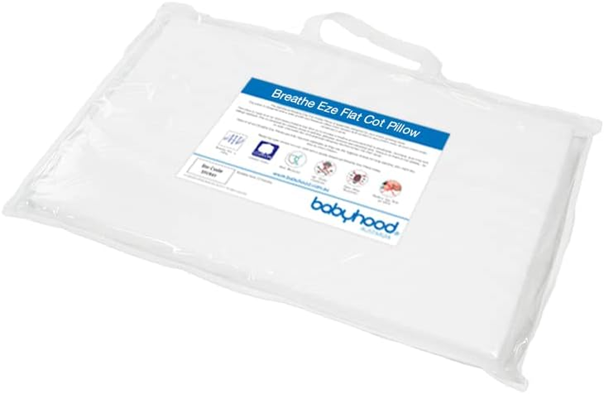 Babyhood Junior Flat Cot Pillow, 360 Mm X 600 Mm Size, White