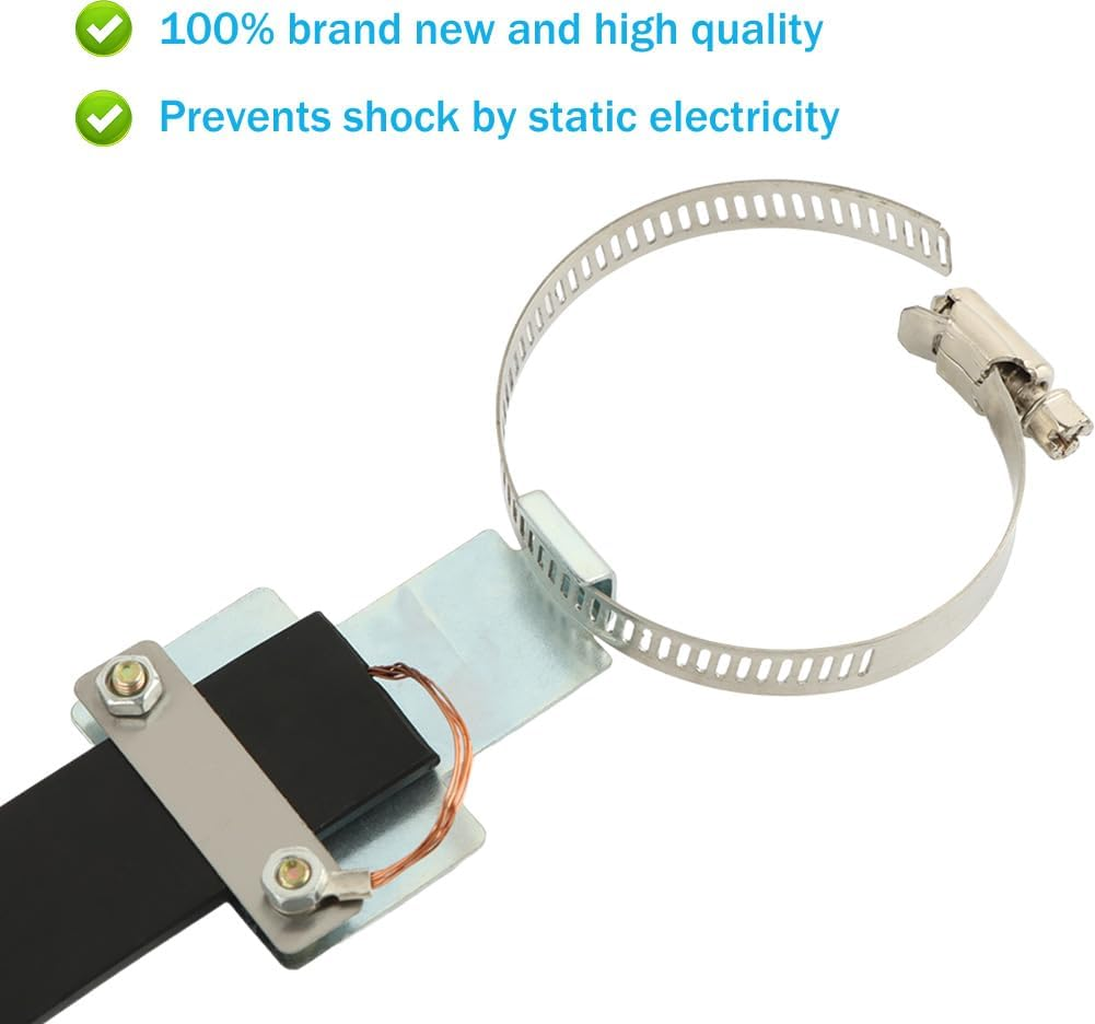 Car anti Static Strip Earth Belt Ground Wire Strap W Adjustable Ring for Car Vehicle Truck SUV RV Safe Driving, Vehicle Automobile Static Electricity with Single Copper Wire (Color:33-41Cm) image number 6