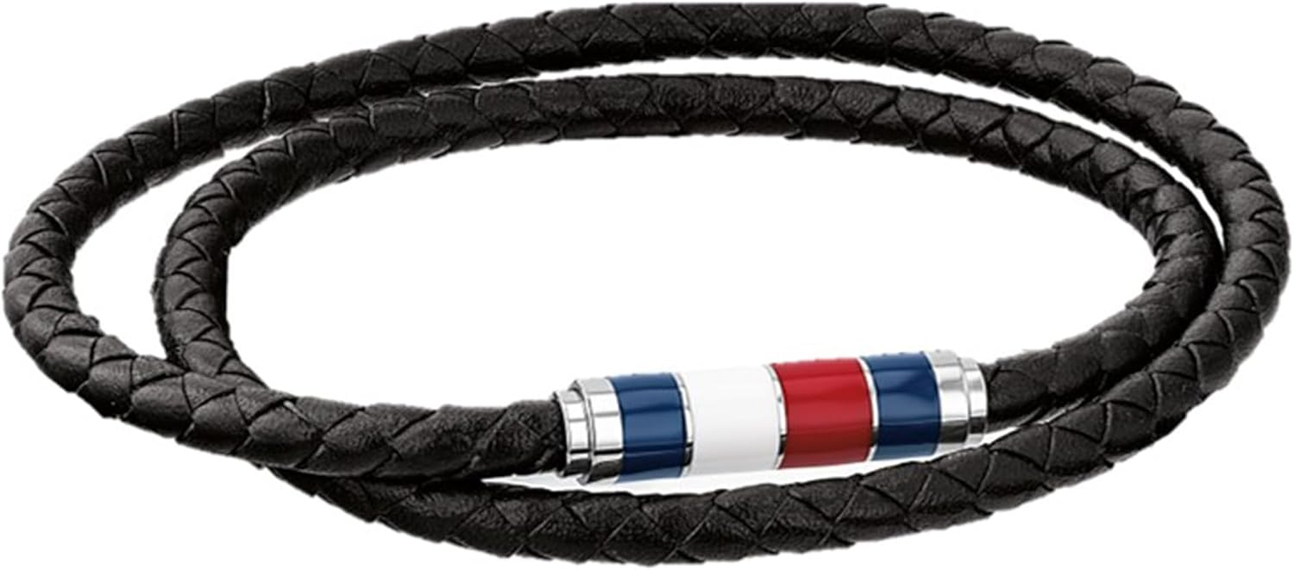 Tommy Hilfiger Men'S Jewelry Leather Double Wrap Bracelet