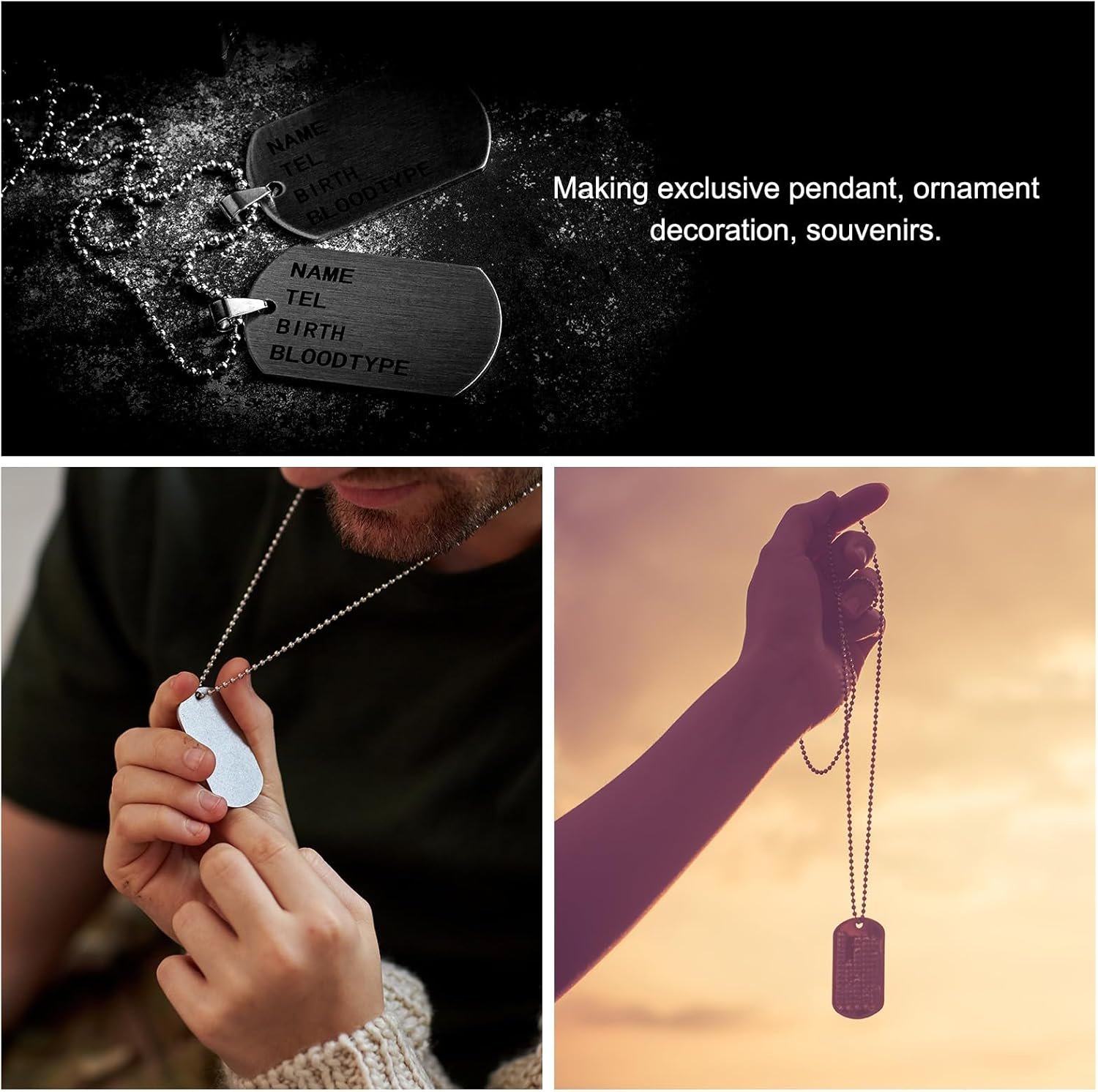 Uxcell Metal Dog'S Paw Tags Stamping,Silver Blank Dog Tags DIY Engraving Blank Tags Aluminium for Pet Dog ID Tags,Pendant Decoration,Craft Tags,Pack of 15