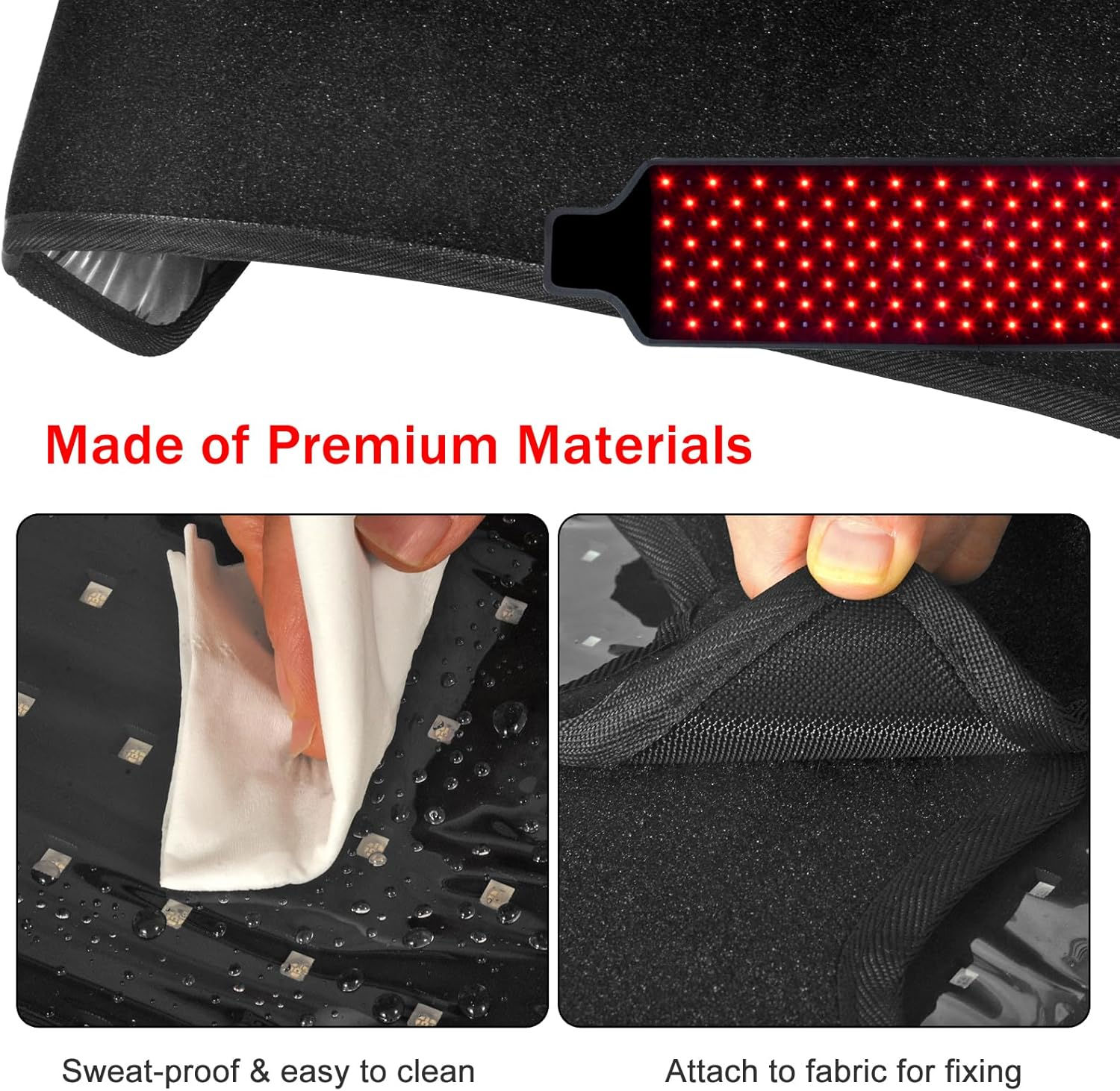 Red Light Belt, 660Nm and 850Nm Red Light Wrap with Timer Setting, Red Lamp