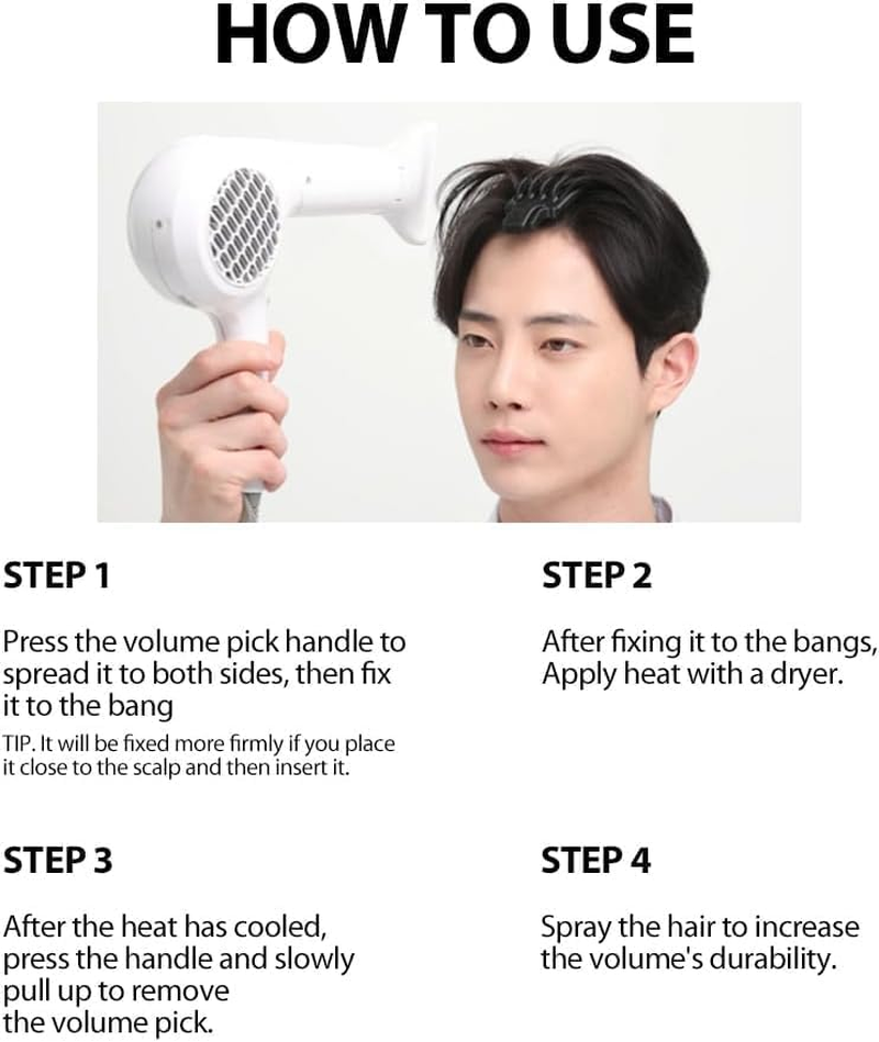 Daily Volume Pick - Add Volume, Lifting Combs, Fluffy Bangs, Heatless Curls