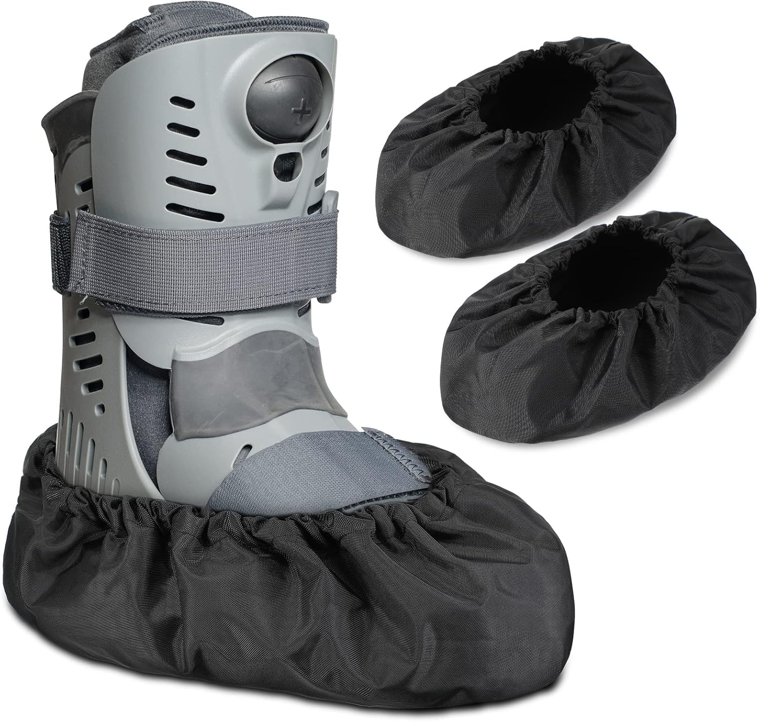 2Pack Fracture Walking Boot Cover, Waterproof Shoe Covers with Waterproof Coating Non-Slip Medical Boot Covers image number 5