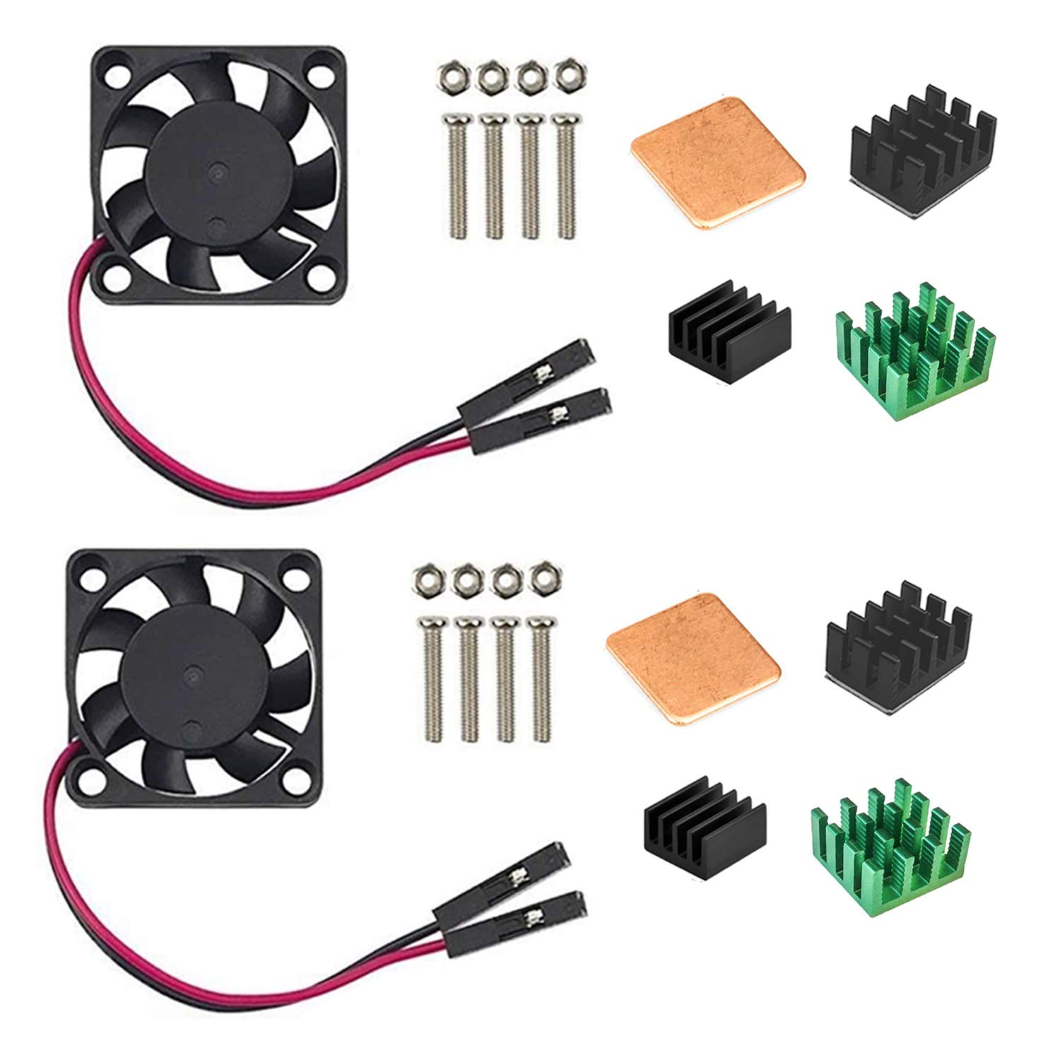 Easycargo Raspberry Pi 4 Heatsink Fan Kit, Cooler 30Mm Fan Heatsink for Raspberry Pi 5 4 3 Electronics Robotics Development Boards DIY 3007 30X30X7Mm 5V 3.3V Quite Mini Fan Small (Black 4 Pack) - Black 1 Pack image number 5