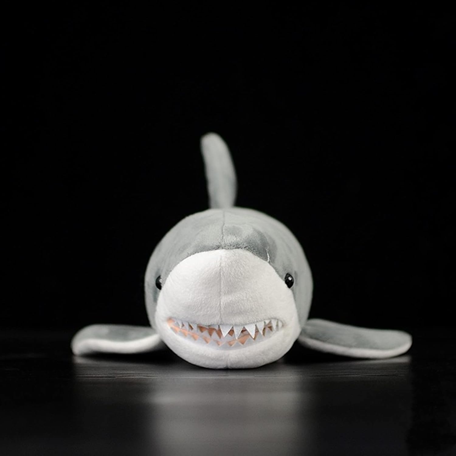 Tiny Heart Simulation Great White Shark Plush Toys, 23Inch Soft Plush Great White Shark Stuffed Animal Dolls Cute Kids Birthday Gift Decorations Plush Toys image number 5