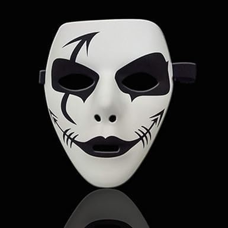 1Pcs Halloween Mask Cool Spooky Party Ghost Cosplay Mask Hip Hop Street Dance Masks Performances Prop image number 5