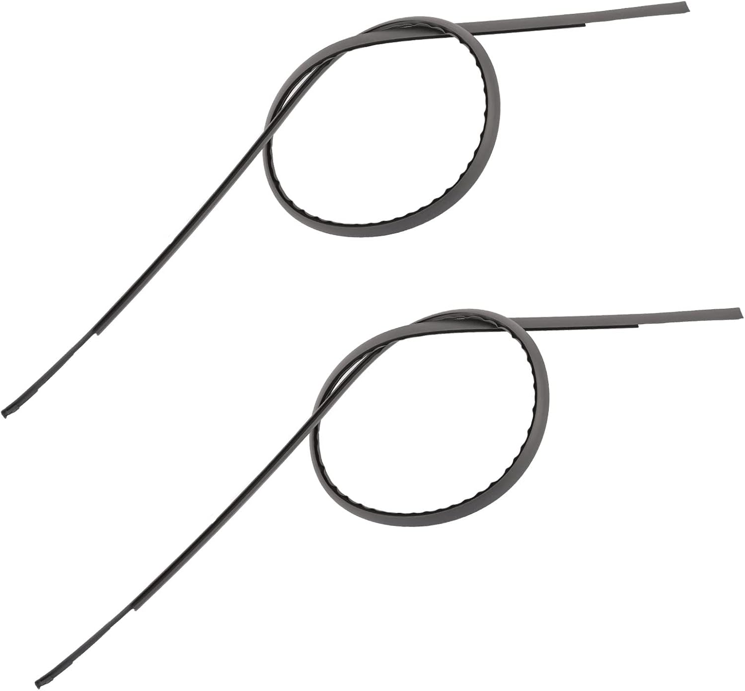 Magimaker 2Pcs 75551-52130 Roof Drip Molding Strips Compatible with Toyota Yaris Hatchback 2006-2011 Left and Right Side, Black, 35*3*2Cm image number 6