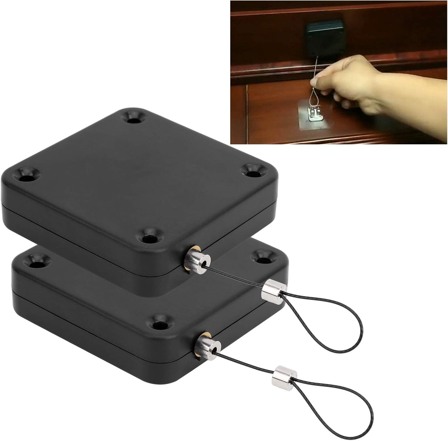 2Pcs Automatic Door Closer Sensor Punch, Small Portable Device for Home Office Doors Off, Installed without Holes for Company Office image number 6