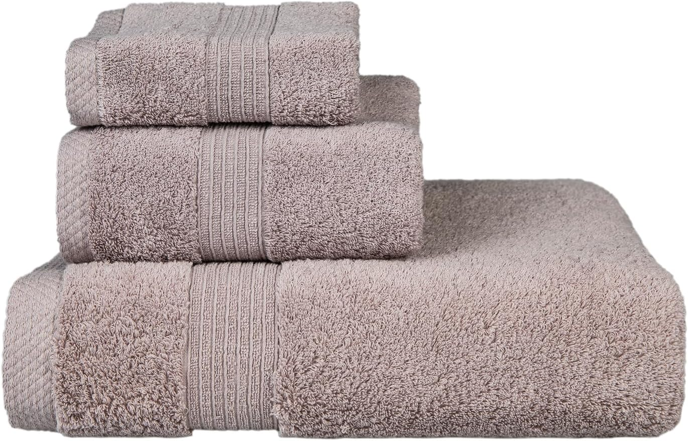 Towels for Bathroom - Ultra Soft Luxury Bath Towels Set of 3, 1 Oversized Bath Towel 1 Hand Towel 1 Washcloth, 100% Cotton Towels, Highly Absorbent, Quick Drying Larger Size Bath Towel Sheets - Green
