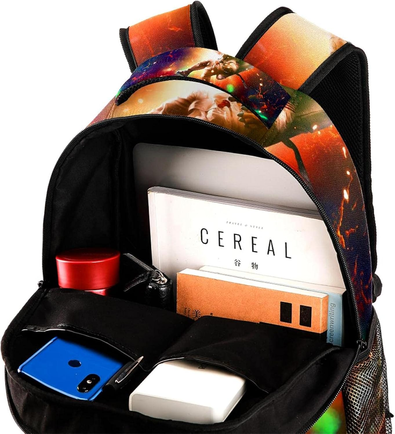 Astronaut in the Wormhole Backpack Students Shoulder Bags Travel Bag College School Tote Backpacks image number 3