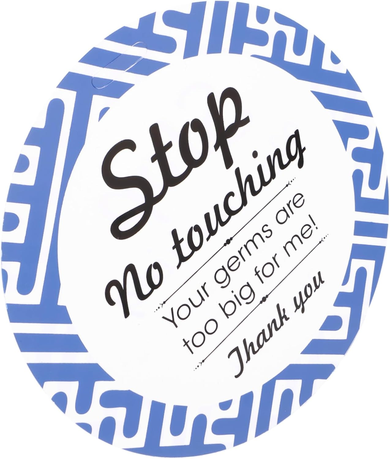 KICHOUSE Warning Safety Tag No Touching Sign for Stroller Safety Caution Sign Material for Indoor Outdoor Use image number 6