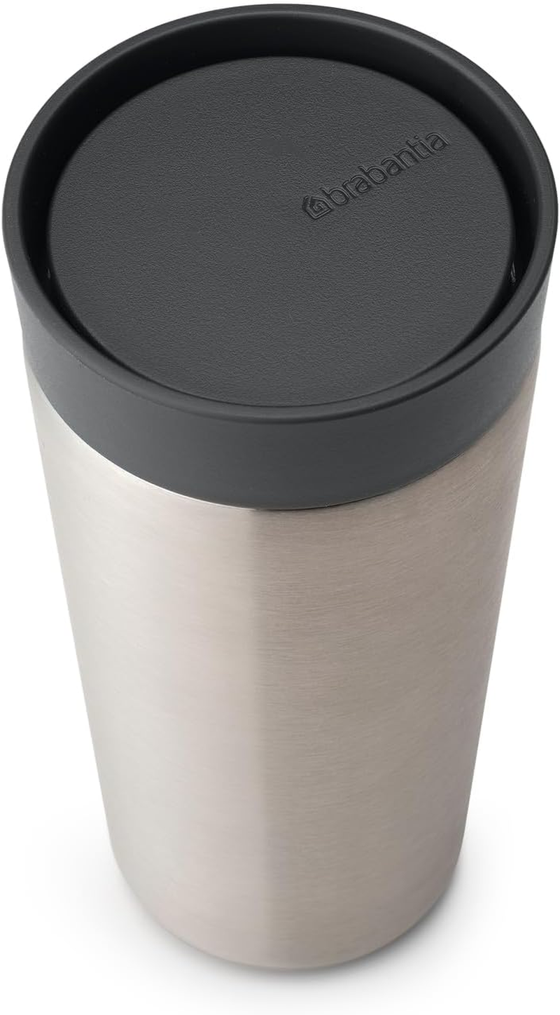 Brabantia Make & Take Medium Insulated Thermos Cup (360Ml / Dark Grey) image number 4