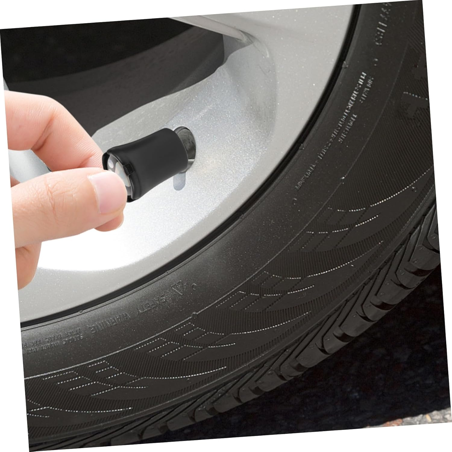 ULTECHNOVO Tire Valve Cap Lightweight Tire Valve Stem Cover Car Wheel Hub Cap Replacement Automotive Part Vehicle Supply image number 4