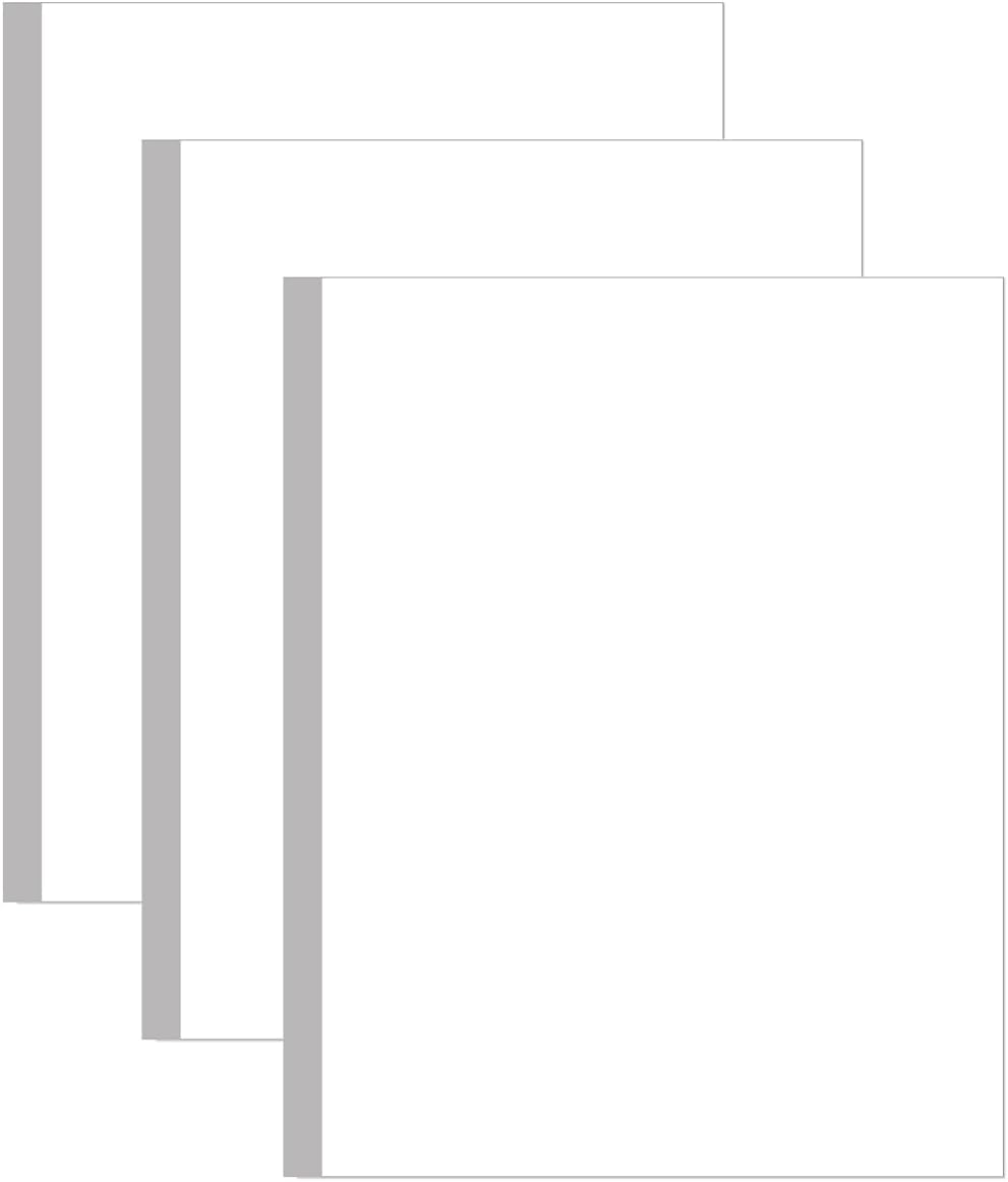 7" X 9.25" Blank Print Paper, 100Sheets/200Pages Classic Size Blank Loose-Leaf Paper, DIY Template Printing in Happy Planners image number 4