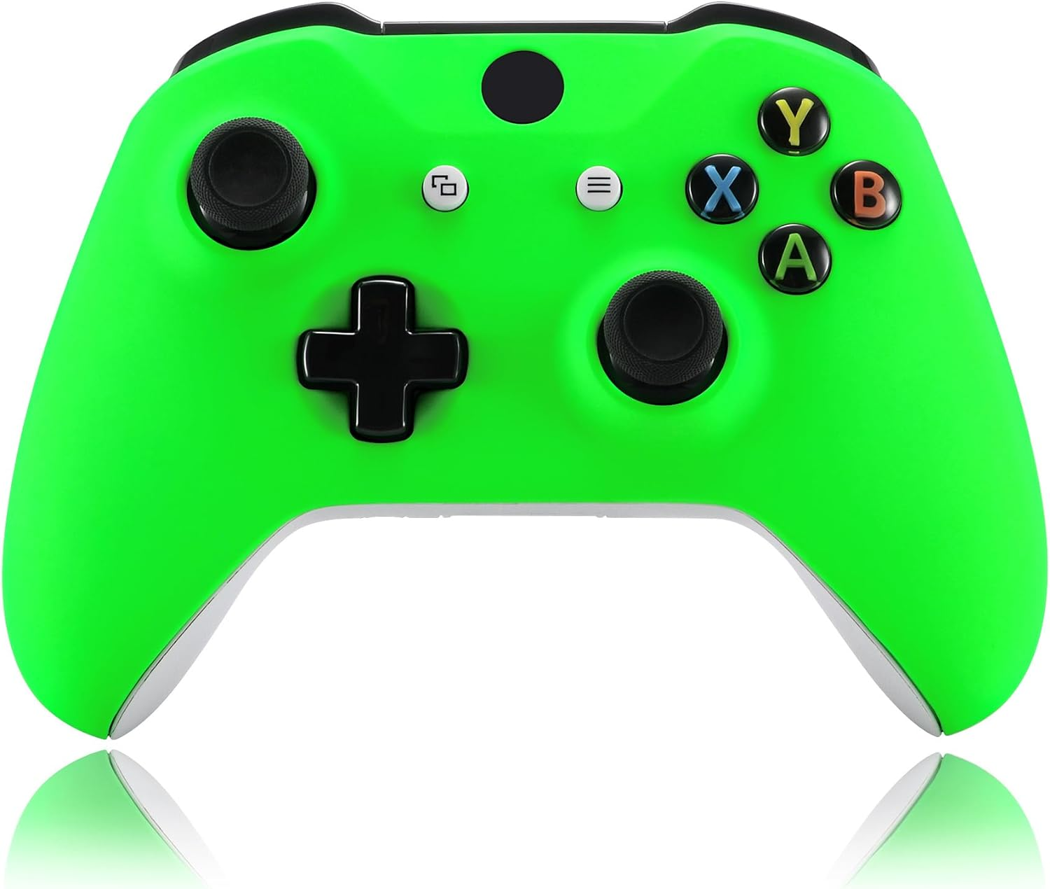 Extremerate Neon Green Soft Touch Grip Front Housing Shell Faceplate for Xbox One X & One S Controller Model 1708 - Controller NOT Included image number 5