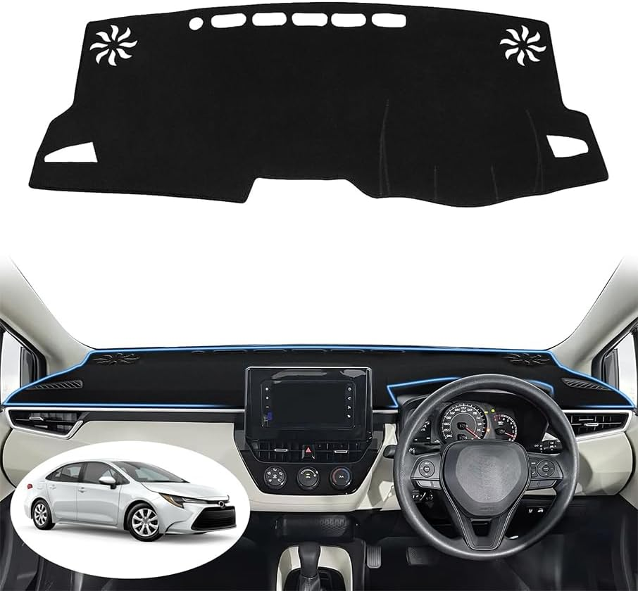 Evervenz Dash Mat for Toyota Corolla 2019 2020 2021 2022 2023 2024 2025(Not Suits Corolla Cross) Flannel（With HUD） Dash Cover Dashboard Cover Corolla02 image number 6