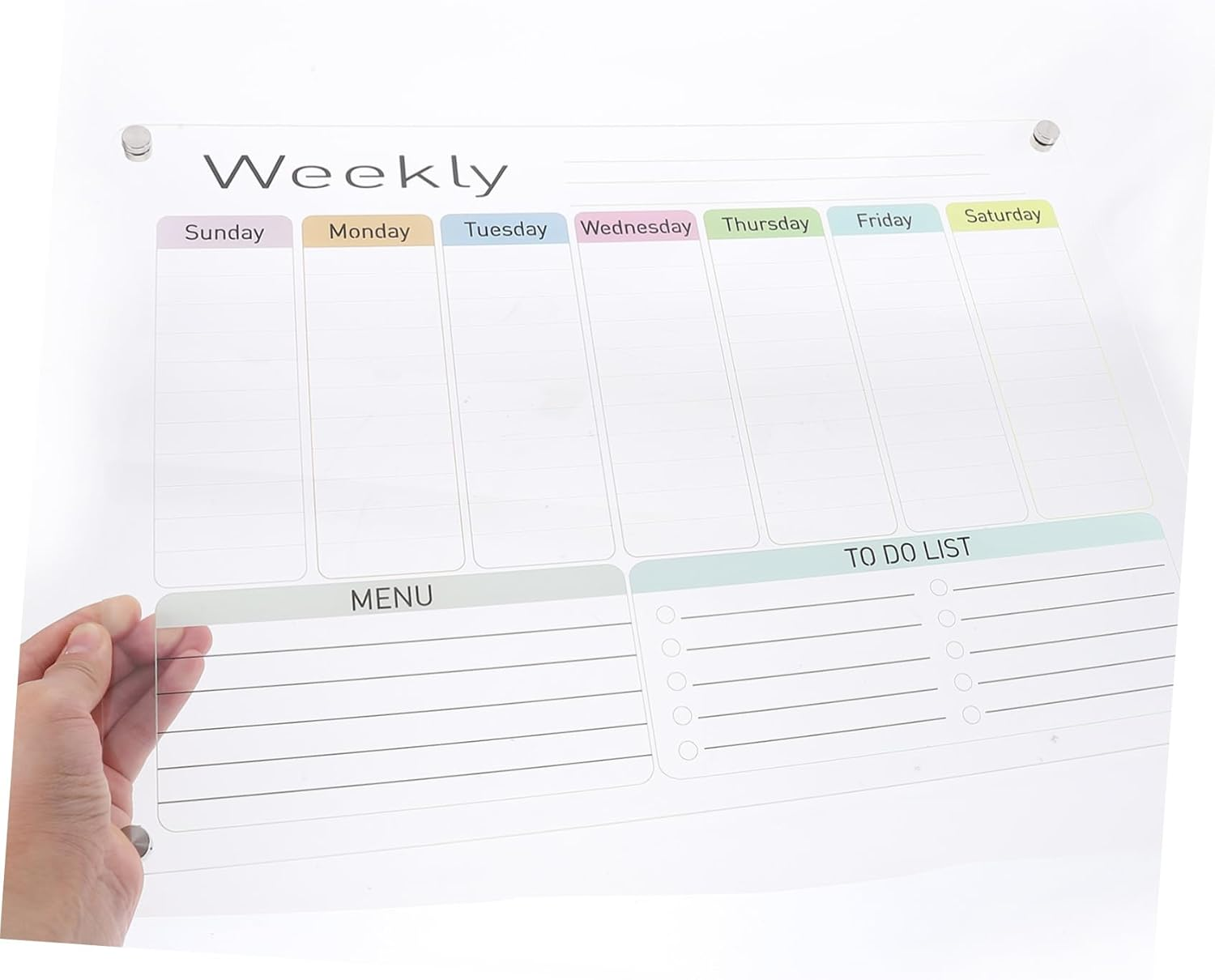 BCOATH Planning Boards Magnetic Dry Erase Refrigerator Memo Pad Kitchen Schedule Planner - As Shown 1 image number 2