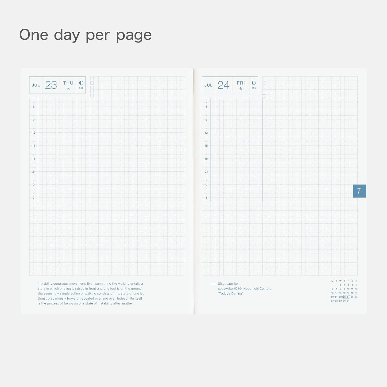 Hobonichi Techo 2026 Cousin Book &ndash; A5, English, Daily, Weekly, Jan Start, Mon Start, Planner image number 5