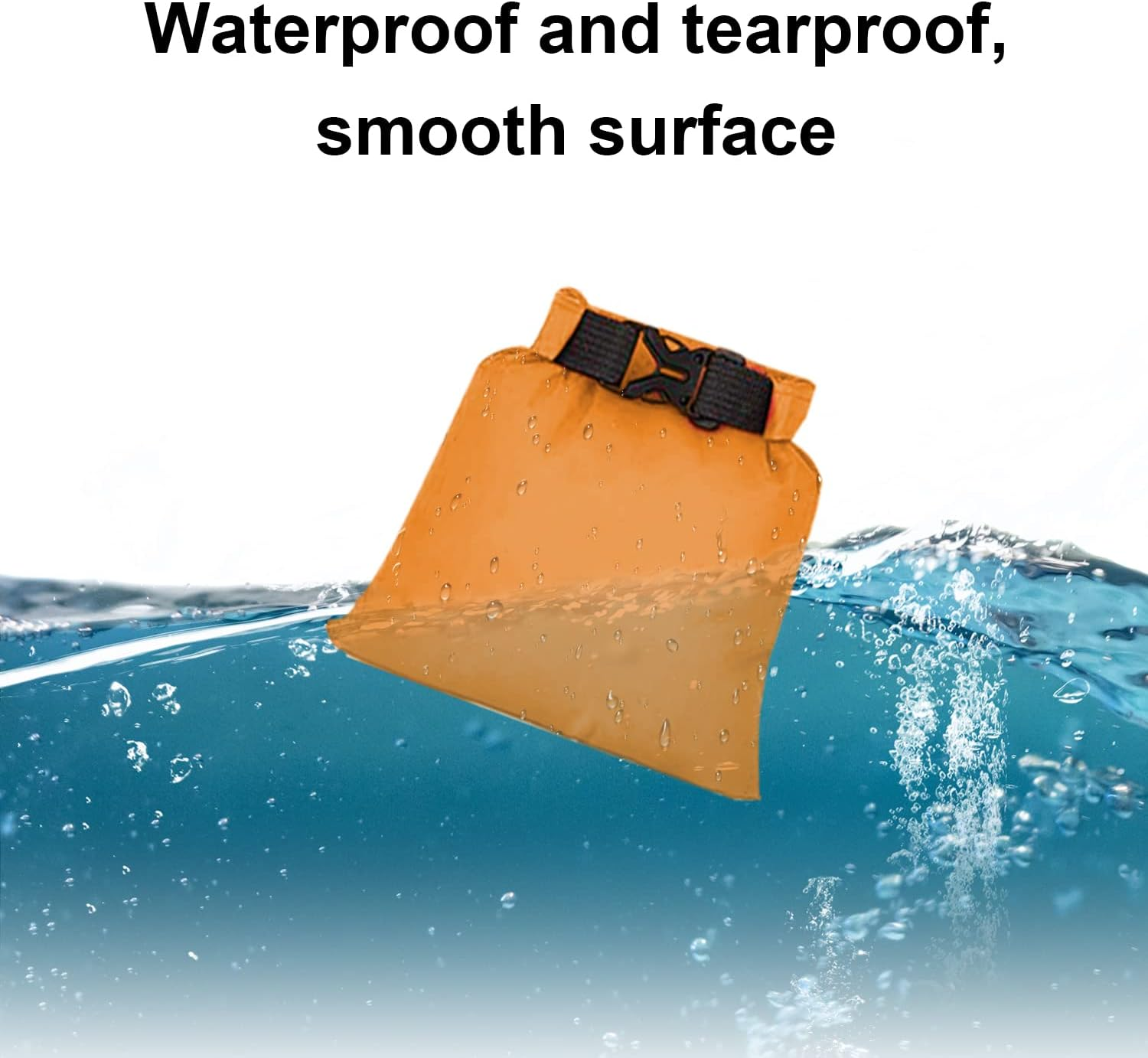 6 PCS Dry Bags Waterproof Dry Bag Set Dry Sack Small Dry Bags Rucksack Liner Black and Multi-Color Canoe Bags Water Resistance for Camping Hiking Backpacking Kayaking Home Storage, Multi-Color, - Black image number 2