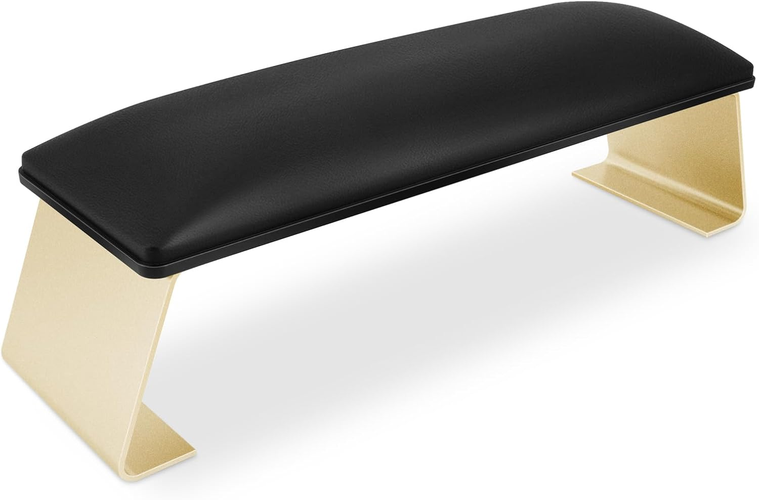 AONOLOVO Erasable Arm Rest for Nails Tech, Luxury Nail Arm Rest White Manicure Hand Rest for Nails Tech with Non-Slip Aluminum Alloy Legs, Cleanable Technology Leather