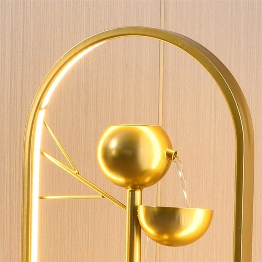 Outdoor Fountain Living Room Entrance, Housewarming, Wealth Attraction, Opening Ceremony Gift Decoration Modern Light Luxury Flowing Fountain image number 2