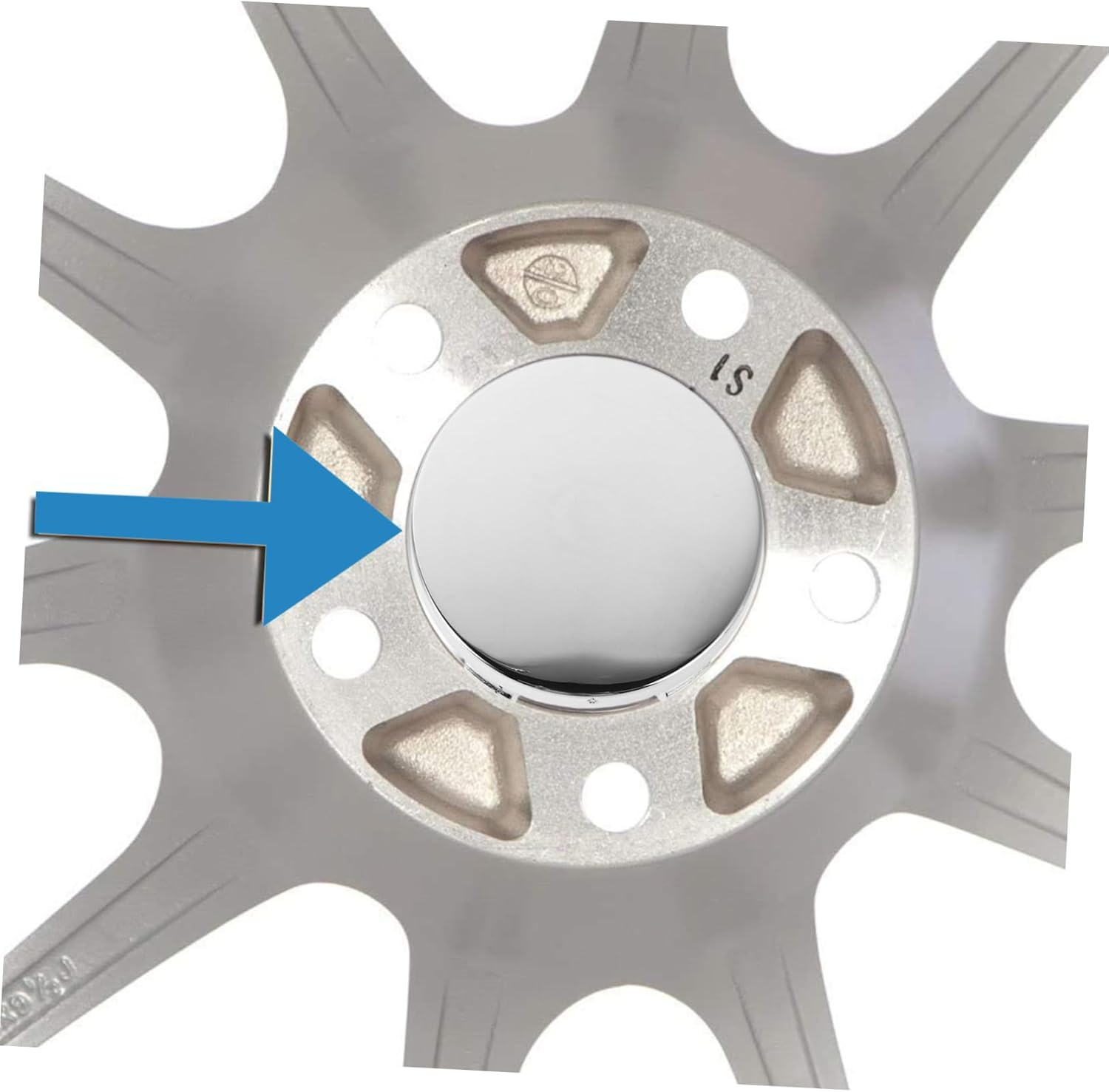 CTIRCHIU 4Pcs Wheel Covers Car Wheel Center Hub Trim Covers for Rim Protection Easy Install Stylish Design