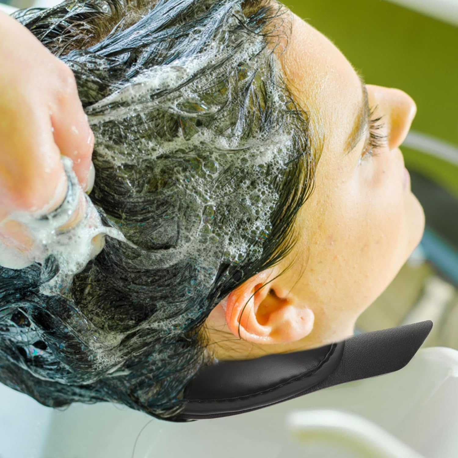 MUSISALY Shampoo Bowl Neck Rest Cushion Non-Slip U-Shaped Hair Washing Pillow Reusable Salon Neck Support Pad for Home and Spa Use image number 3