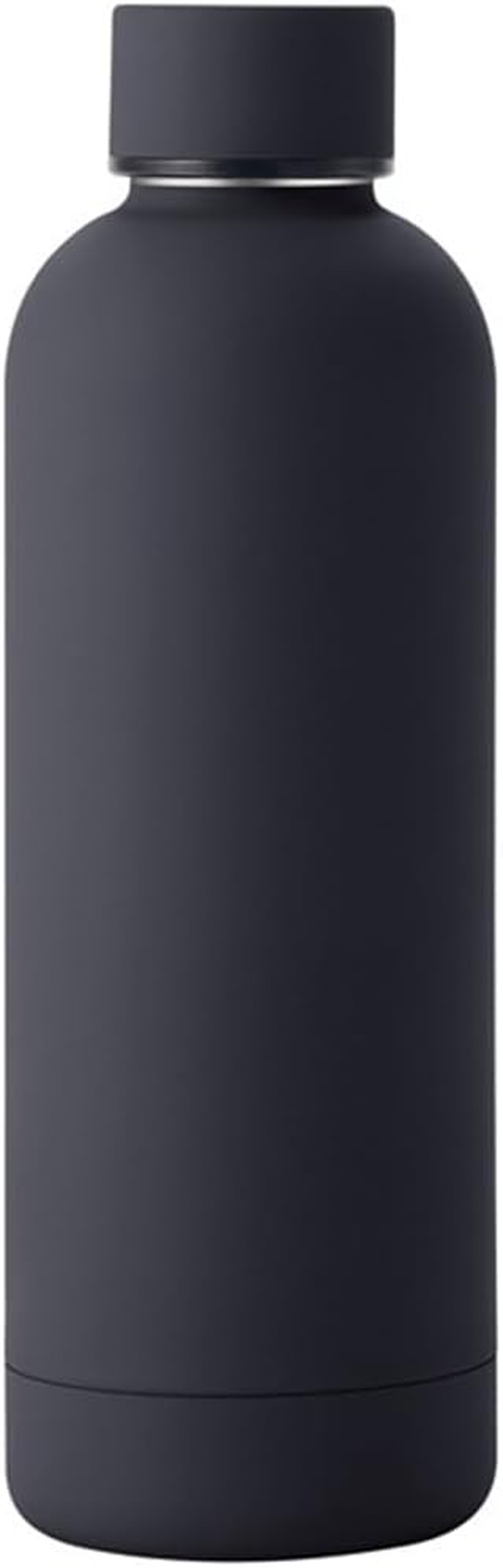 FAMKX 17Oz Stainless Steel Insulated Narrow Mouth Sports Water Bottle, Double Wall Cola Shape Thermos Vacuum Flask (500Ml, Navy)